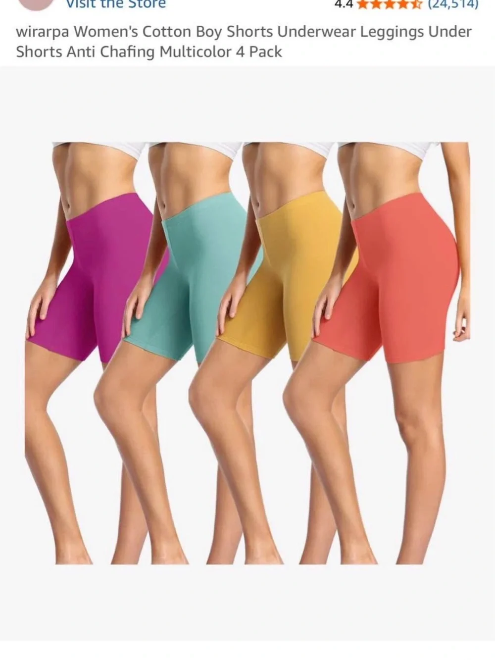 Wirarpa Women's Boyshorts Underwear - Blue & Light Pink Packaging